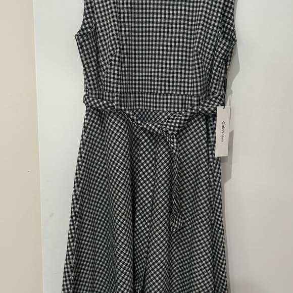 NWT CALVIN KLEIN Gingham Dress - Picture 4 of 8